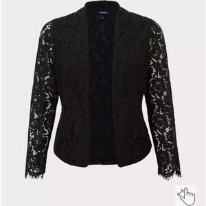 Torrid Black Lace Blazer